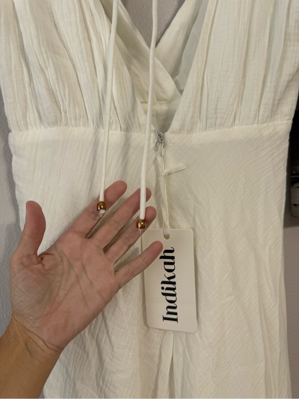 Indikah Boutique White Maxi Dress - Picture 6 of 10
